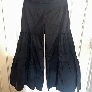 Wide Leg  festival Black Pants